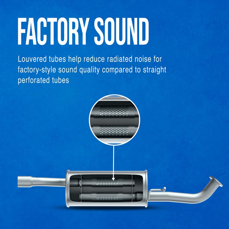 Walker مخ muffler العادم المباشر Walker SoundFX 18959 بحجم 2.25" (ID) لجيب شيروكي - Image 5